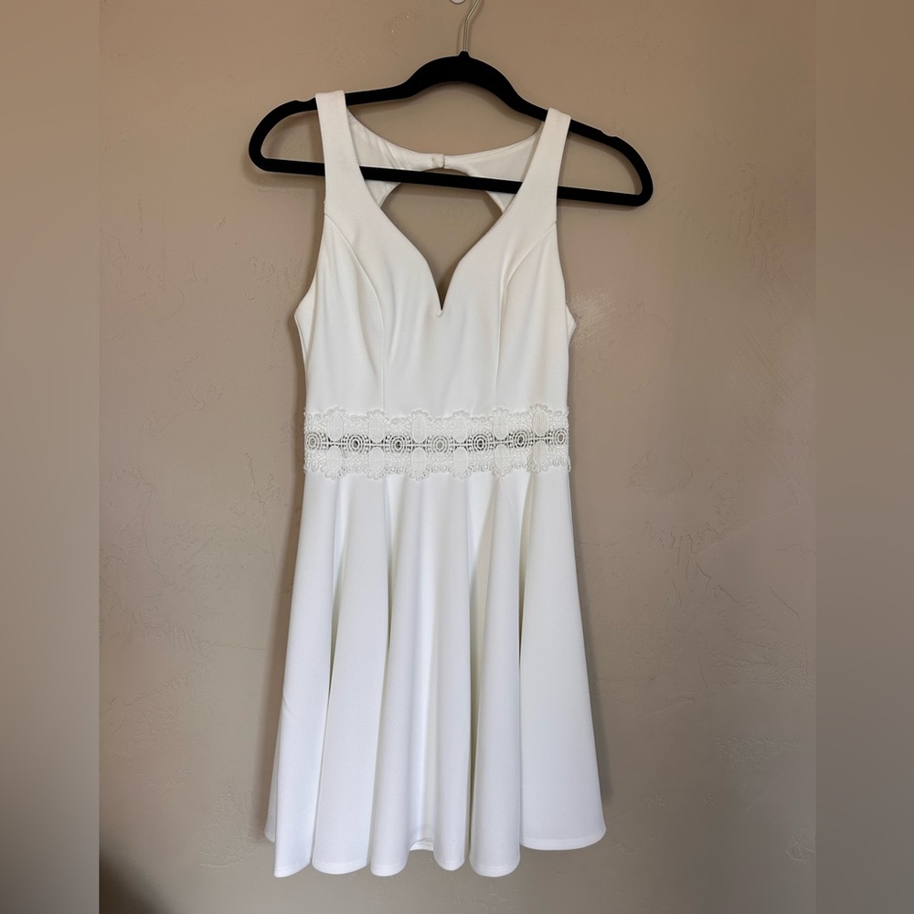 Adorable White Graduation Dress